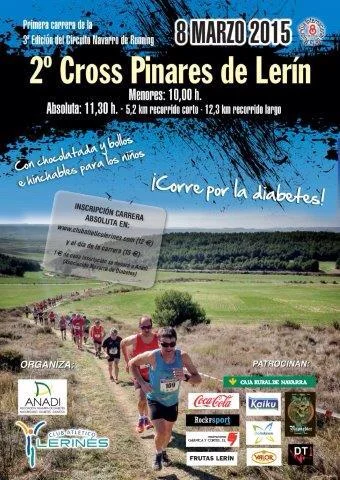 Cartel del II Cross Pinares de Lerín 2015