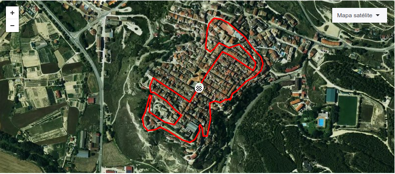 Recorrido de la San Silvestre de Lerín - 7,2 km en 3 vueltas