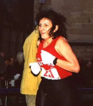 Rocío en la San Silvestre de Lerín años 80