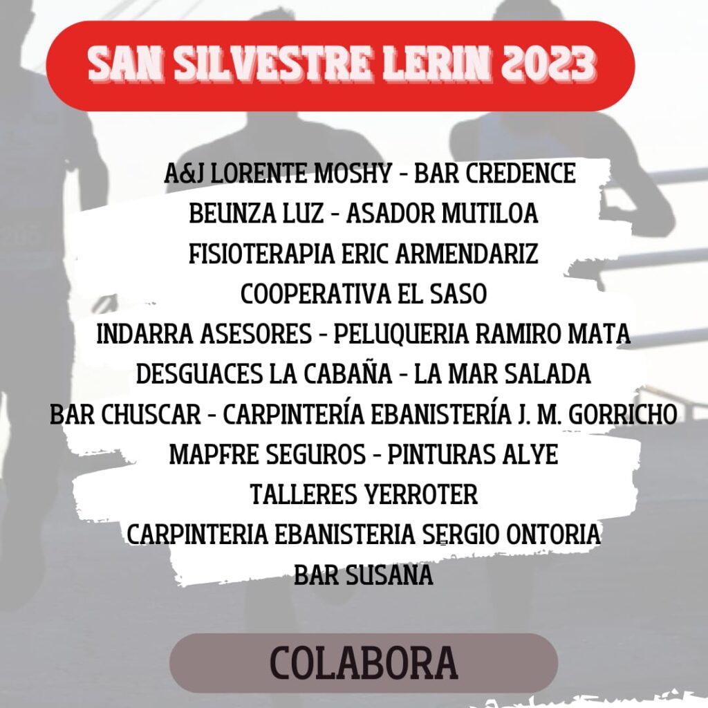 Colaboradores San Silvestre de Lerín 2023