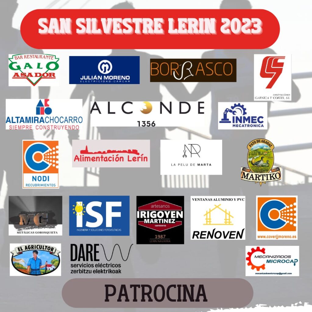 Patrocinadores San Silvestre de Lerín 2023